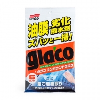 Glaco Glass Compound Sheet - Очищающие салфетки для стекол, 6 шт.